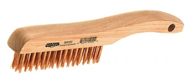 Osborn 0005402000 Scratch Brush, 4 Rows, 16 Columns, Bronze