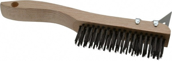 Osborn 0008300500 Scratch Brush 4 Row, 16 Column, Steel
