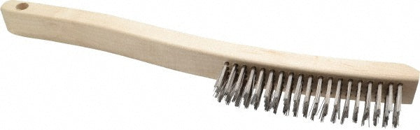 Osborn 0008310100 Scratch Brush 4 Row, 19 Column, Stainless Steel
