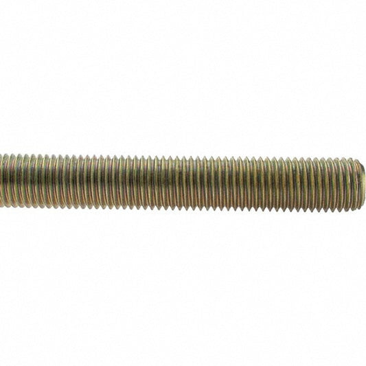 Value Collection 36683 Threaded Rod 1-8, 3' Long, Low Carbon Steel