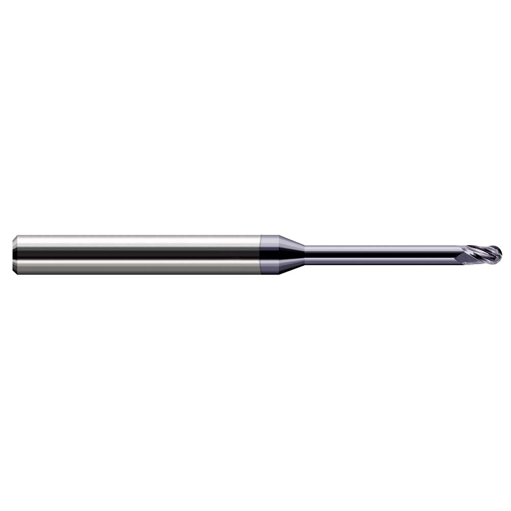 Harvey Tool 769262-C3 Ball End Mill 0.0620" Dia, 0.0930" LOC, 4 Flute, Solid Carbide