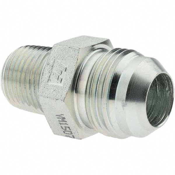 Brennan 10319 Steel Flared Tube Connector 3/4" Tube OD, 1-1/16-12 x 1/2-14 Thread, 37 &deg Flared Angle