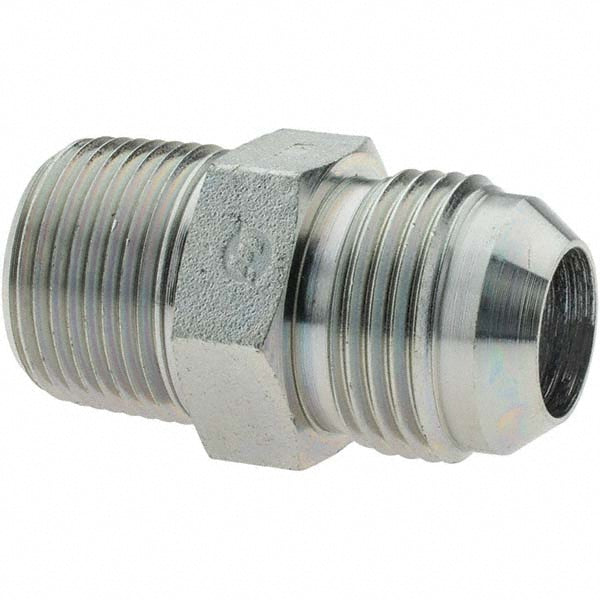 Brennan 10318 Steel Flared Tube Connector 3/4" Tube OD, 1-1/16-12 x 3/4-14 Thread, 37 &deg Flared Angle