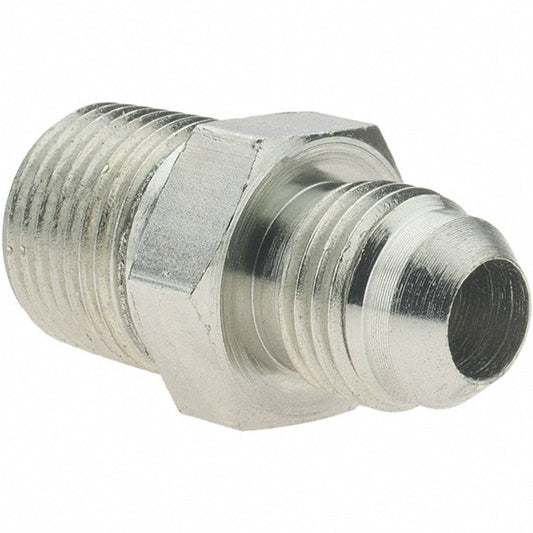 Brennan 10309 Steel Flared Tube Connector 3/8" Tube OD, 9/16-18 x 3/8-18 Thread, 37 &deg Flared Angle