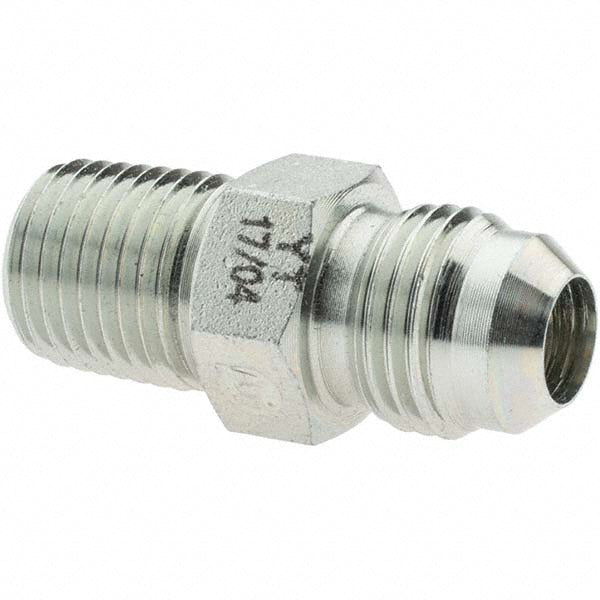 Brennan 10307 Steel Flared Tube Connector 3/8" Tube OD, 9/16-18 x 1/4-18 Thread, 37 &deg Flared Angle