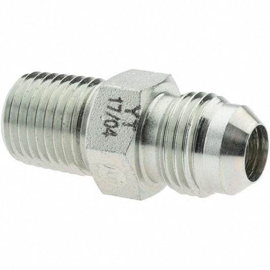 Brennan 10307 Steel Flared Tube Connector 3/8" Tube OD, 9/16-18 x 1/4-18 Thread, 37 &deg Flared Angle