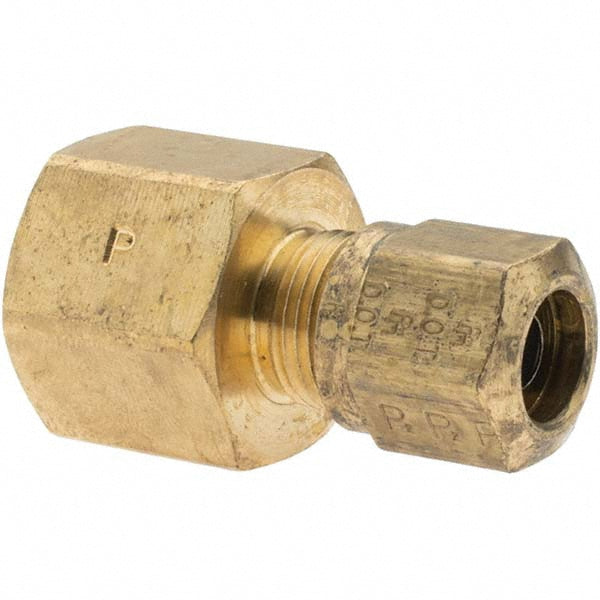 Parker 10758 Compression Tube Connector 3/8" Thread, Compression x FNPT