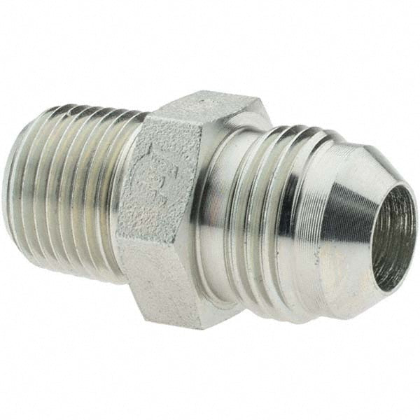 Brennan 10311 Steel Flared Tube Connector 1/2" Tube OD, 3/4-16 x 3/8-18 Thread, 37 &deg Flared Angle
