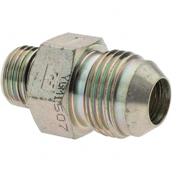 Brennan 10544 Steel Flared Tube Connector 1/2" Tube OD, 3/4-16 x 9/16-18 Thread, 37 &deg Flared Angle