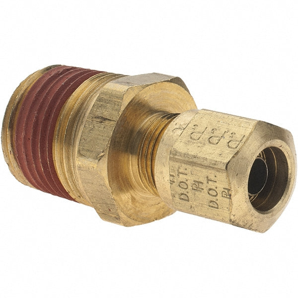 Parker -10765-X Compression Tube Connector 1/2" Thread, Compression x MNPT