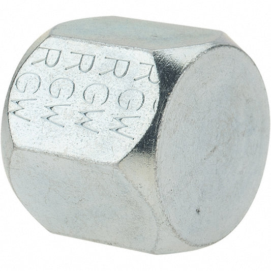 Brennan 10444 Steel Flared Tube Cap 3/8" Tube OD, 9/16-18 Thread, 37 &deg Flared Angle