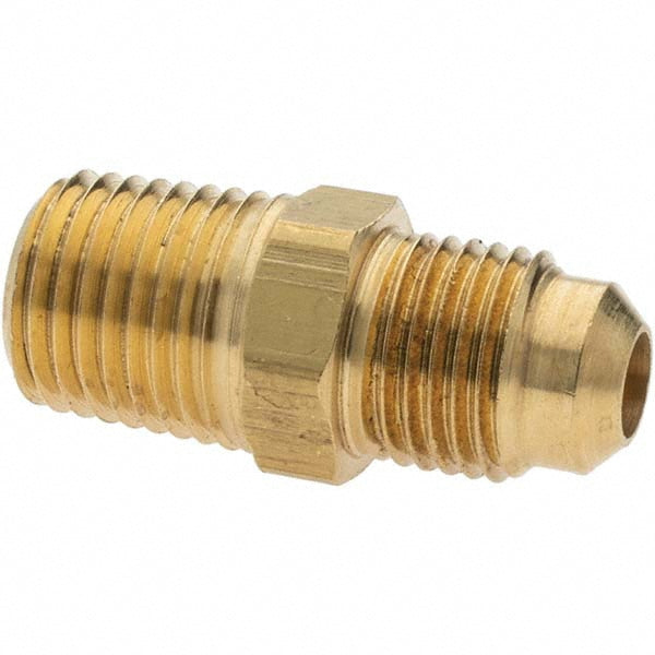 Parker -11022-X Brass Flared Tube Connector 5/16" Tube OD, 1/4-18 Thread, 45 &deg Flared Angle