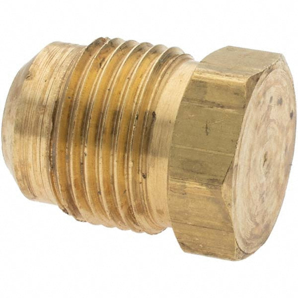 Parker -11010-6 Brass Flared Tube Plug 5/8" Tube OD, 7/8-14 Thread, 45 &deg Flared Angle