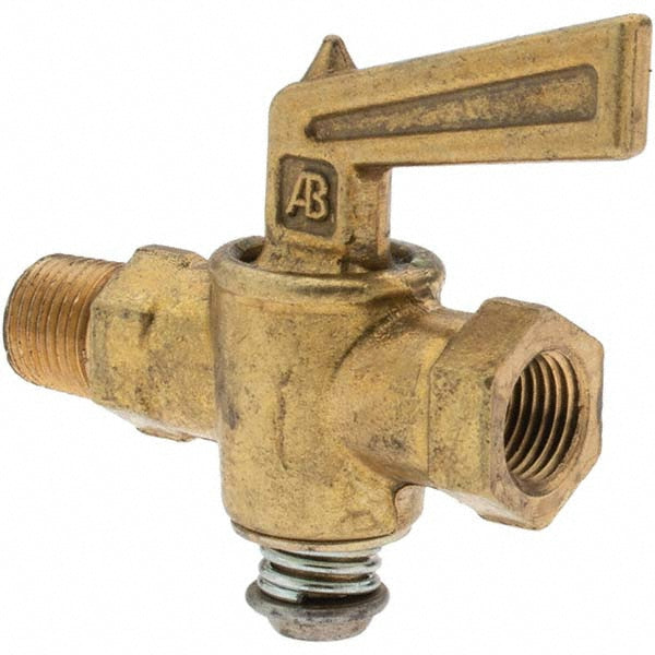 Parker BD-V402P-2-2-1 1/8" Pipe, Female Pipe to Male Pipe Drain Cock & Shutoff Valve