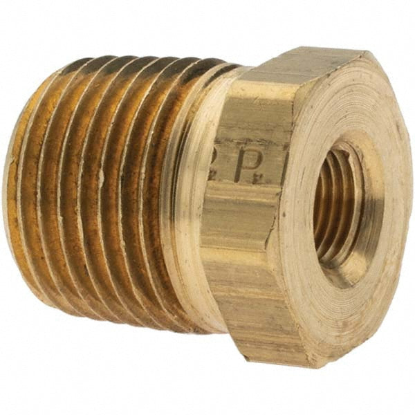 Parker -11089-1 Industrial Pipe Bushing 1/8" Female Thread, 1/2" Male Thread, MNPTF x FNPTF