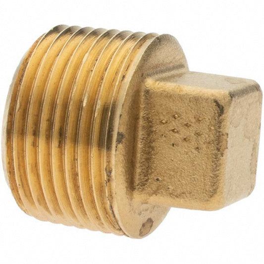 Parker -11083-9 Industrial Pipe Square Head Plug 3/4" Male Thread, MNPTF