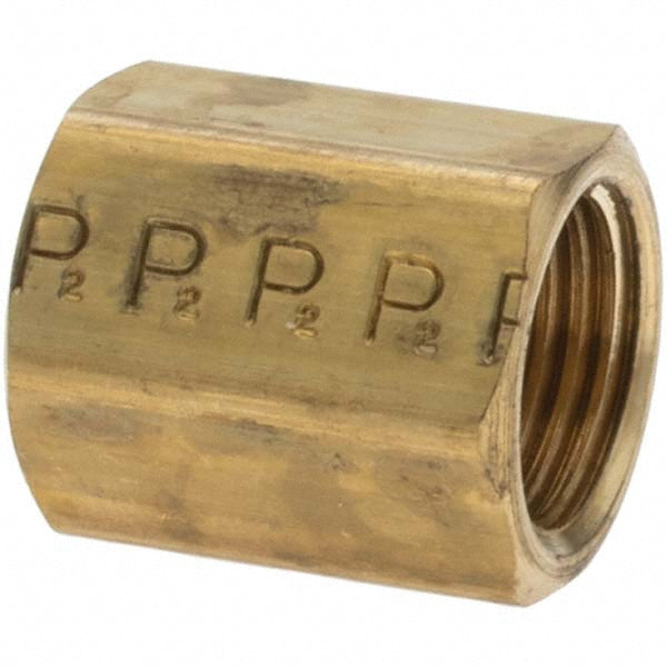 Parker 11073 Brass Flared Tube Inverted Union 1/4" Tube OD, 7/16-24 Thread