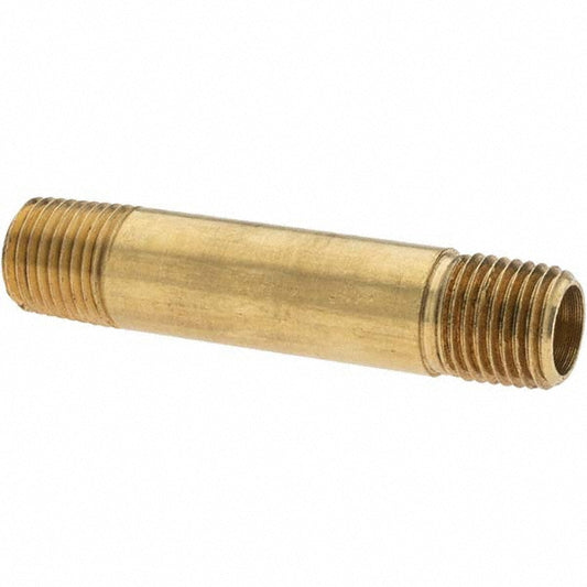 Parker 10837 Industrial Pipe Long Nipple 1/4" Male Thread, MNPTF