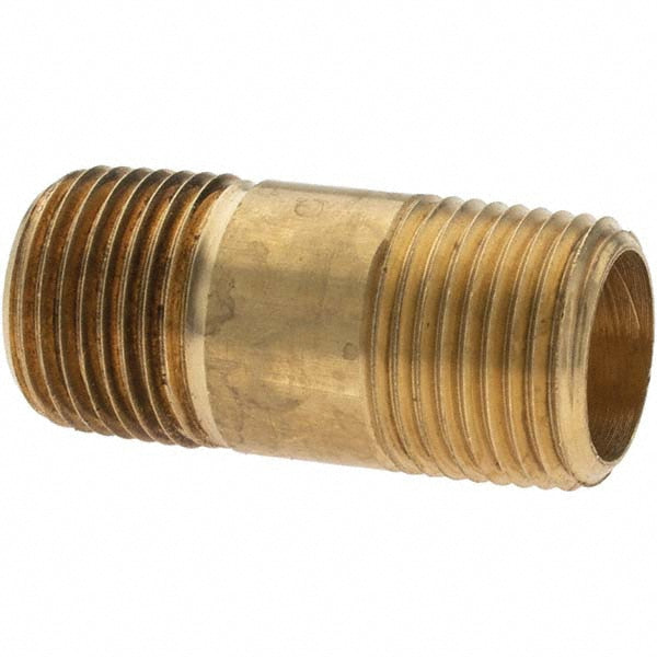 Parker -10836-1 Industrial Pipe Long Nipple 3/8" Male Thread, MNPTF