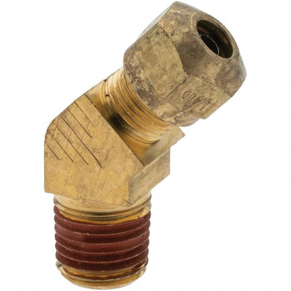 Parker BD-10782 Compression Tube Male 45 &deg Elbow 1/4" Thread