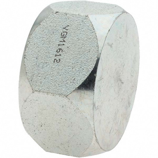 Brennan 10449 Steel Flared Tube Cap 1-1/4" Tube OD, 1-5/8-12 Thread, 37 &deg Flared Angle