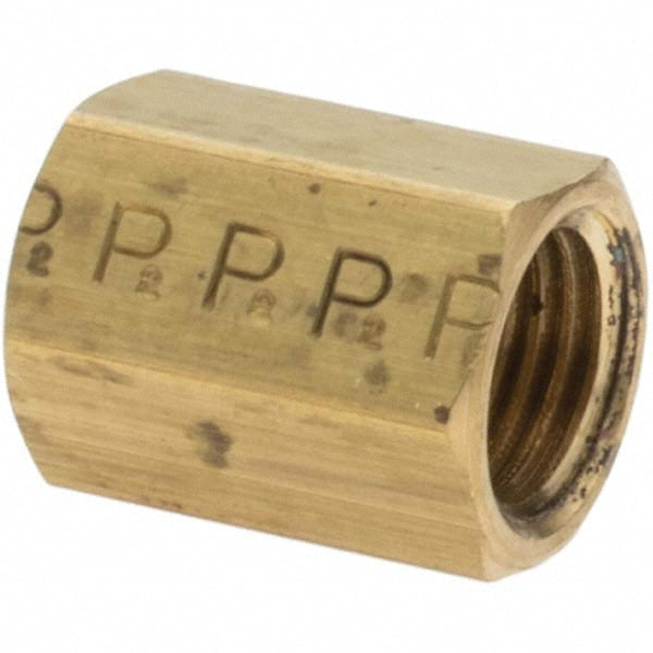 Parker -11074-X Brass Flared Tube Inverted Union 3/16" Tube OD, 3/8-24 Thread