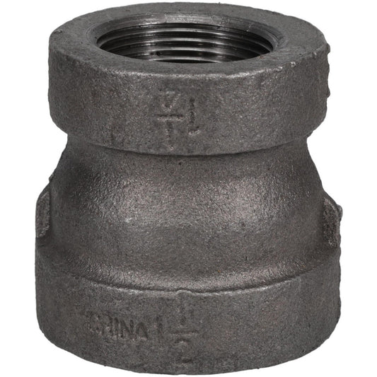 Value Collection B240 40X32-2 300# Black Reducing Coupling 1-1/2 x 1-1/4", Threaded