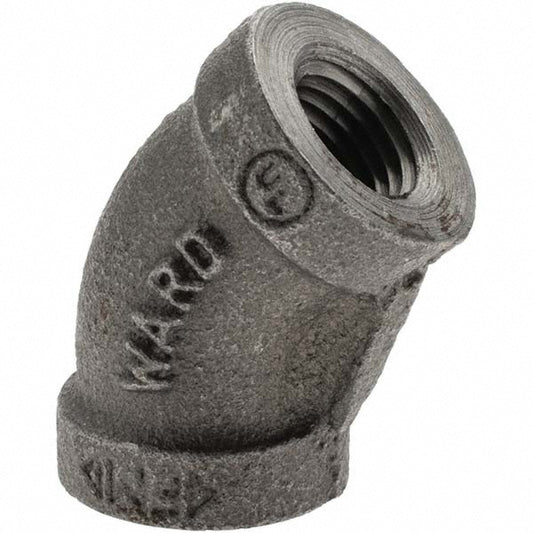 Value Collection 13261 Black 45 &deg Elbow 1/4"