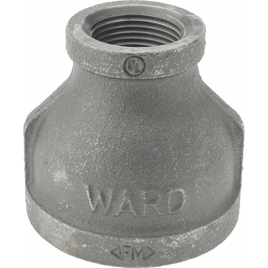 Value Collection MDB240 50X25-2 Size 2 x 1", Class 150, Malleable Iron Black Pipe Reducing Coupling
