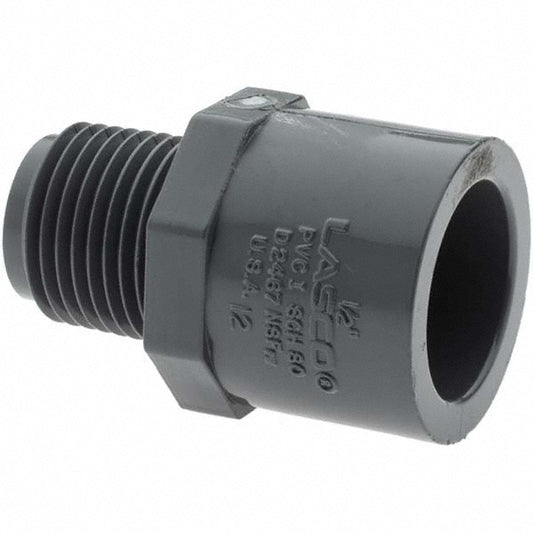 Value Collection 15250 1/2" PVC Plastic Pipe Male Adapter