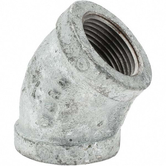 Value Collection 13015 Malleable Iron Pipe 45 &deg Elbow 1" Fitting