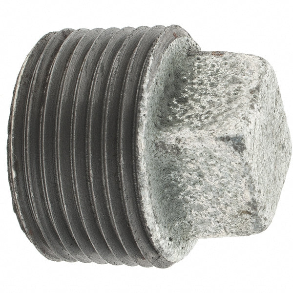 Value Collection 13124D Malleable Iron Pipe Square Plug 1" Fitting