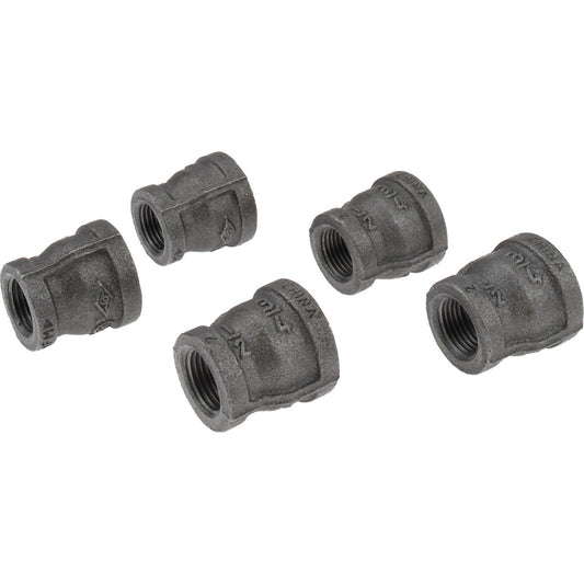 Value Collection MDB240 20X15-5 Black Reducing Coupling 3/4 x 1/2", Threaded