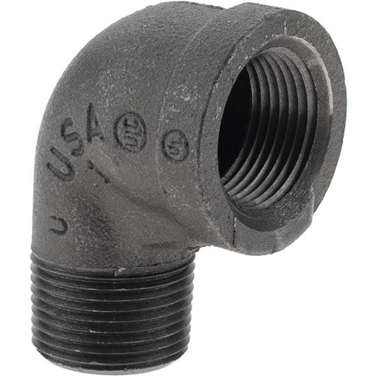 Value Collection MDB92 25-5 Black 90 &deg Street Elbow 1", Threaded