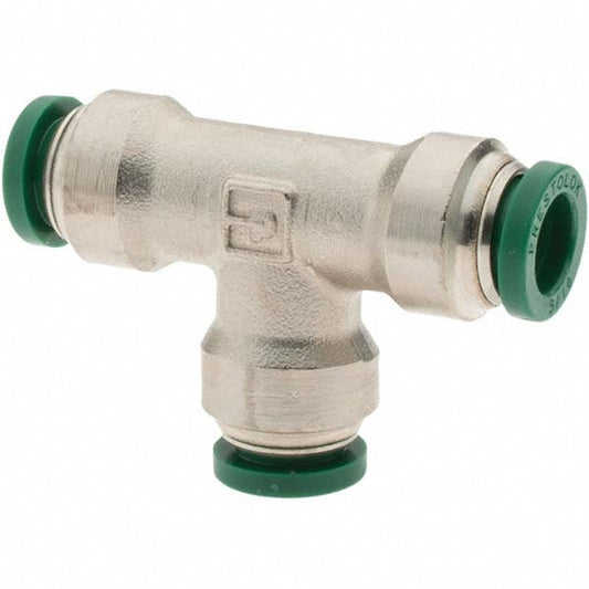 Parker 12569 Push-To-Connect Tube to Tube Tube Fitting Union Tee, 5/16" OD