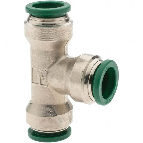 Parker 12571 Push-To-Connect Tube to Tube Tube Fitting Union Tee, 1/2" OD