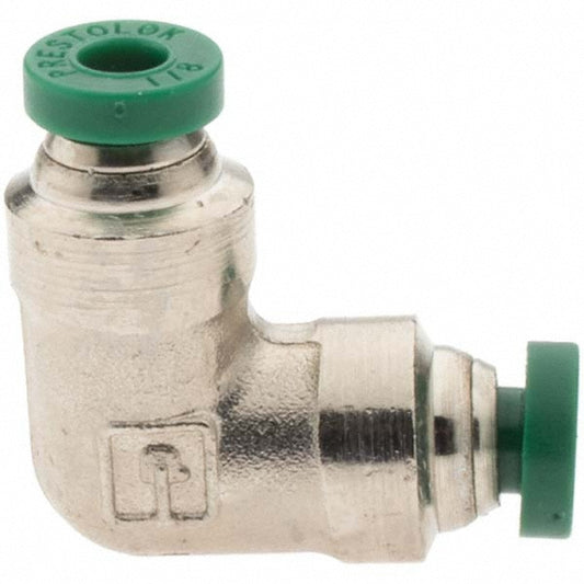 Parker 12530 Push-To-Connect Tube to Tube Tube Fitting Union Elbow, 1/8" OD