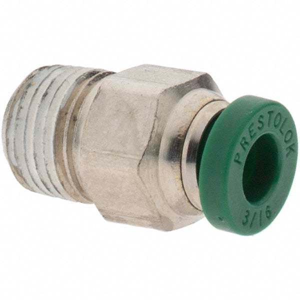 Parker 12509 Push-To-Connect Tube to Male & Tube to Male NPT Tube Fitting Male Connector, 1/8" Thread, 3/16" OD