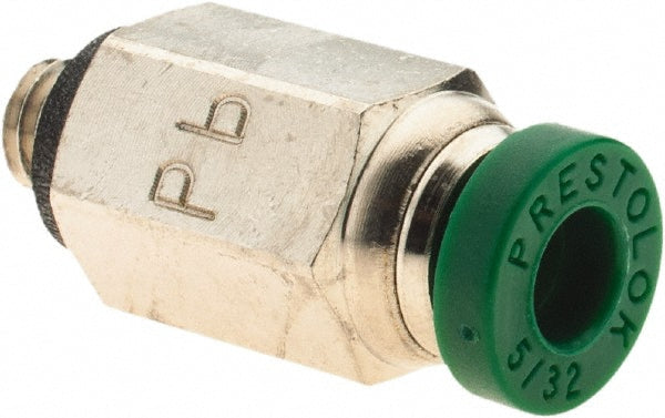 Parker 12526 Push-To-Connect Tube to Male & Tube to Male UNF Tube Fitting Male Connector, #10-32 Thread, 5/32" OD