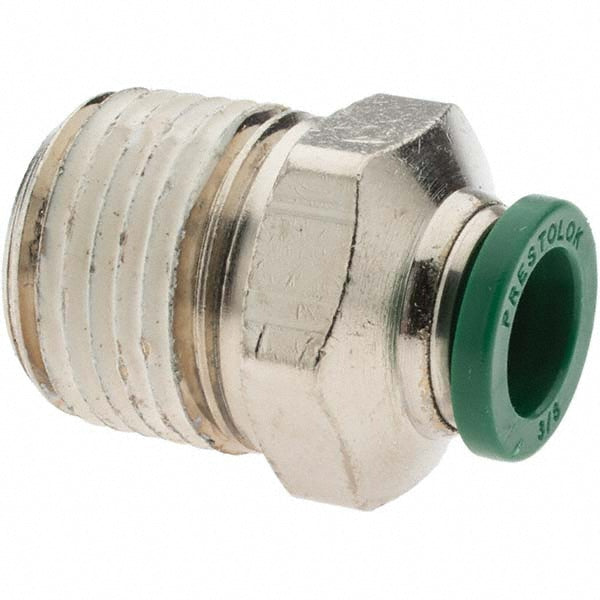 Parker 12519 Push-To-Connect Tube to Male & Tube to Male NPT Tube Fitting Male Connector, 1/2" Thread, 3/8" OD