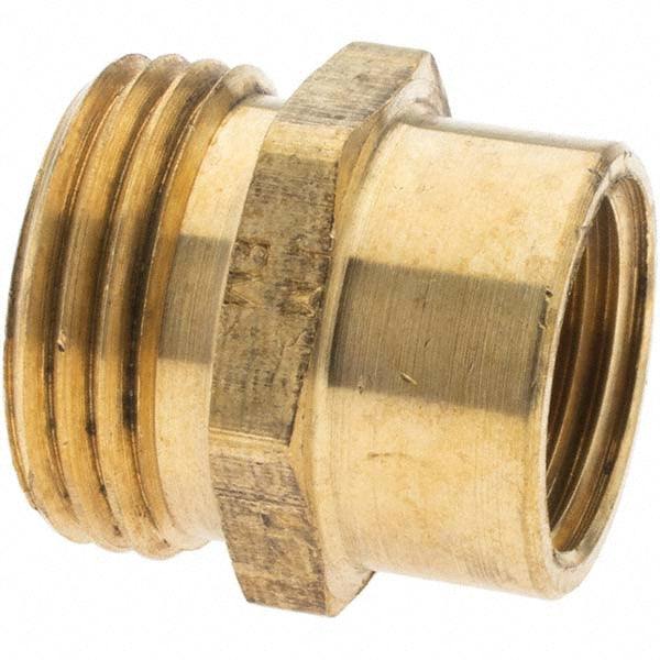 Value Collection 12331 Garden Hose Adapter Male Hose to Female Pipe, 3/4 x 1/2", Brass