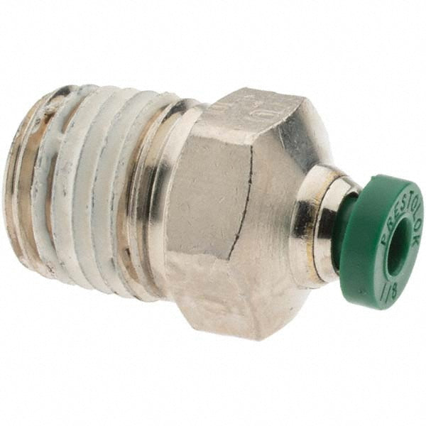 Parker 12506 Push-To-Connect Tube to Male & Tube to Male NPT Tube Fitting Male Connector, 1/4" Thread, 1/8" OD