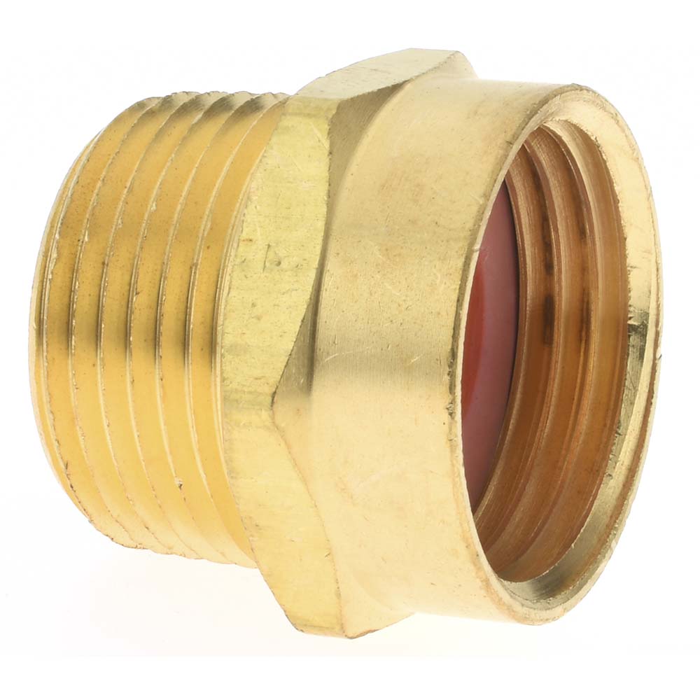 Value Collection 12334 Garden Hose Adapter Female Hose to Male Hose, 3/4 x 3/4", Brass