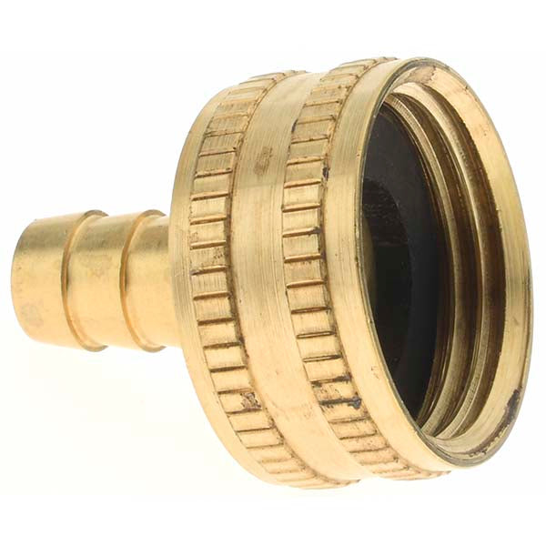 Parker BD-12339 Garden Hose Fitting 0.375" Hose, Female Hose to Male Hose, 3/4 x 3/8", Brass