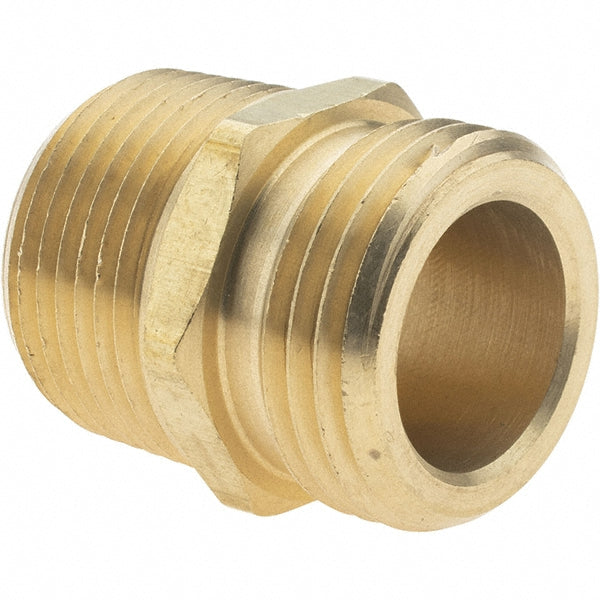Value Collection 12327 Garden Hose Adapter Male Hose to Male Pipe, 3/4 x 3/4", Brass