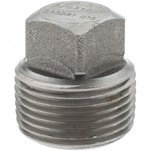 Value Collection -12148-4 Black Square Plug 3/4"