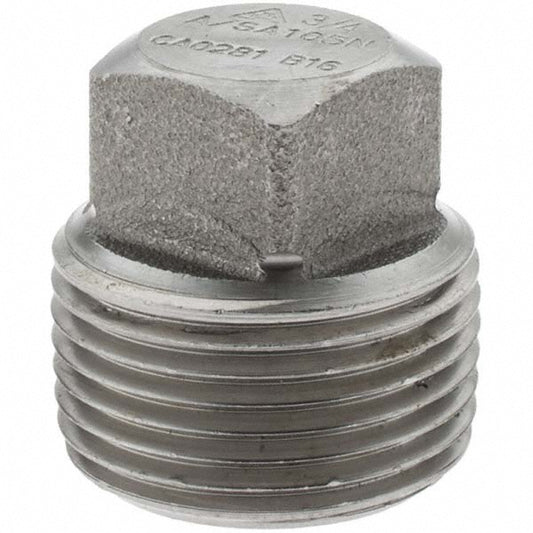 Value Collection -12148-4 Black Square Plug 3/4"