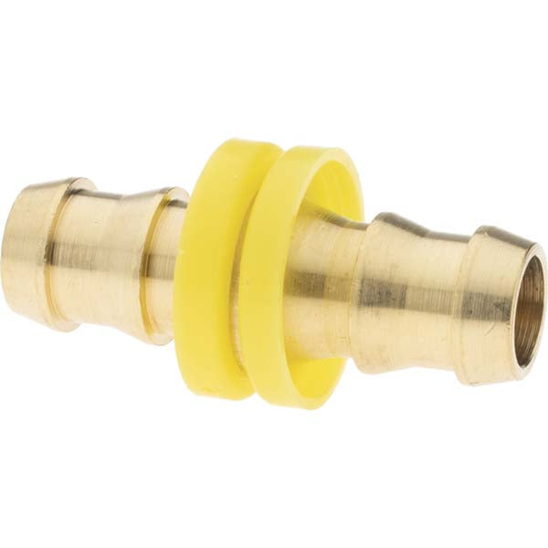 Anderson Metals 11754-1 Barbed Push-On Hose Splicer 1/2", Brass