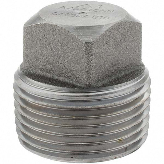 Value Collection -12148-5 Black Square Plug 1"