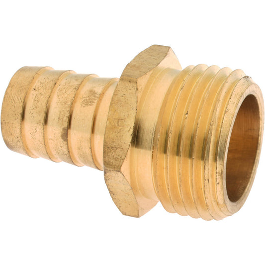 Value Collection 12323 Garden Hose Adapter Hose Barb, 3/4 x 5/8", Brass